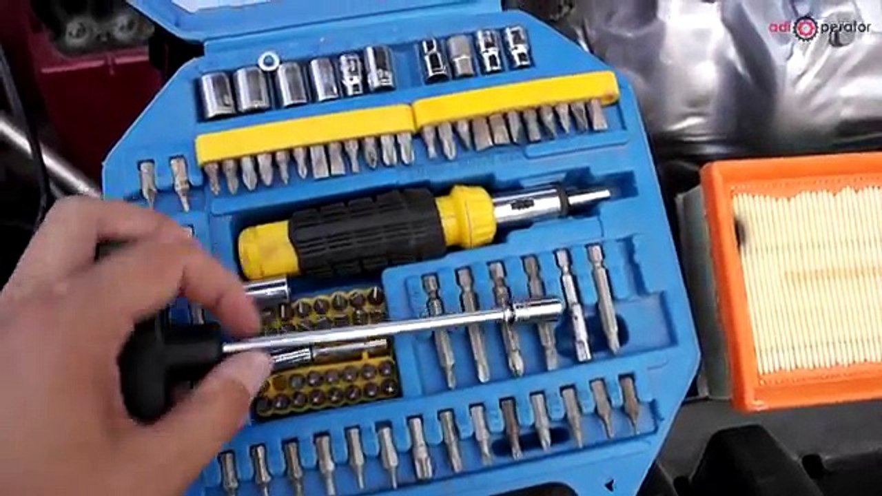 How to remove and replace air filter Peugeot - Citroen 1.6 HDI