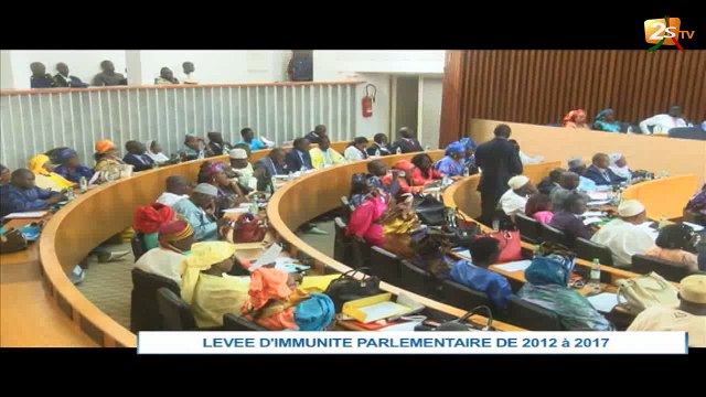 LEVÉE D'IMMUNITÉ PARLEMENTAIRE DE 2012 À 2017