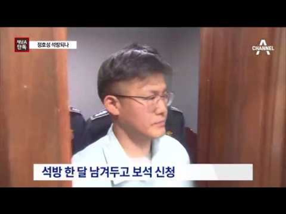 [채널A단독]정호성 석방되나…법원에 보석 신청