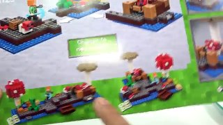 레고 마인크래프트 21129 버섯섬 상황극 놀이 리뷰 LEGO Minecraft The Mushroom Island