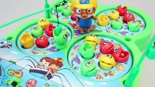Fishing Game Toy 낚시게임 놀이 와 뽀로로, 타요, 폴리 장난감