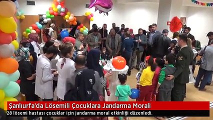Şanlıurfa'da Lösemili Çocuklara Jandarma Morali