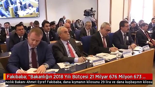 Fakıbaba: Bakanlığın 2018 Yılı Bütçesi 21 Milyar 676 Milyon 673 Bin Lira Olarak Öngörüldü