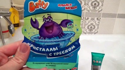 Развлечение для детей!!! Пена и Шипелка для ванной!!! Entertainment for children Foam and paint