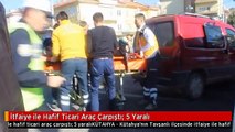 İtfaiye ile Hafif Ticari Araç Çarpıştı: 5 Yaralı