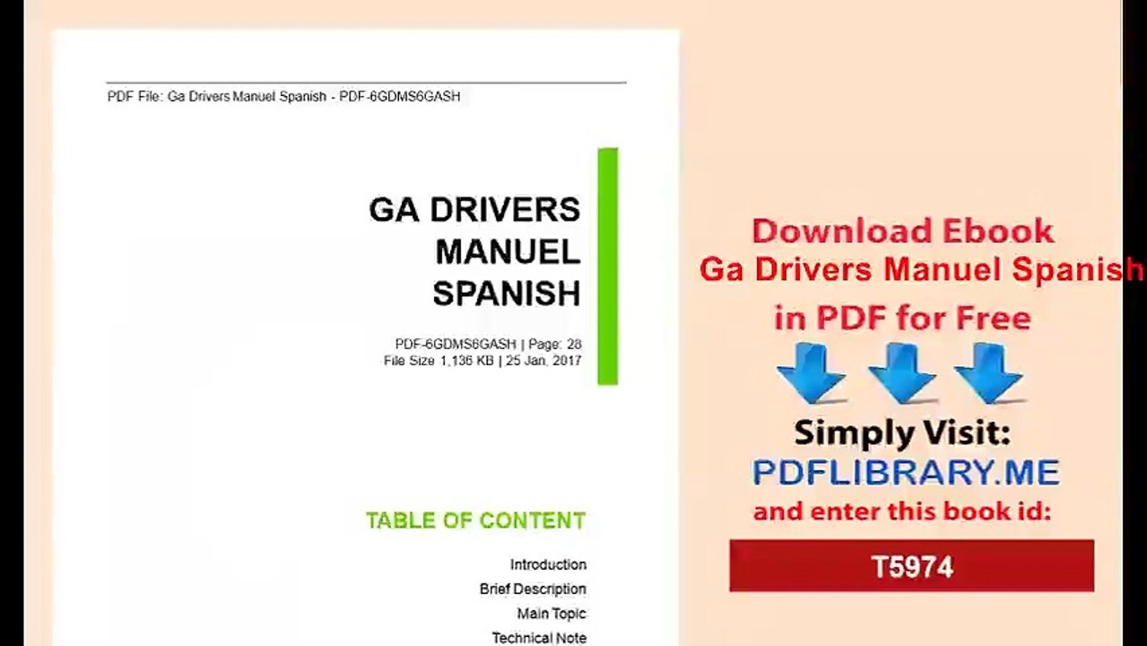Ga Drivers Manuel Spanish