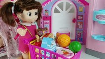 콩순이 아이스크림 냉장고 아기인형 공주침대 뽀로로 장난감놀이 Baby Doll Princess Bed and pororo ice cream refrigerator Toys Play