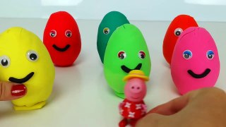 Peppa Pig abre 6 huevos sorpresa de Peppa Pig con Play Doh