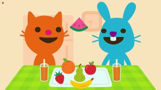 Learn Fruit Names with Animated Baby Animals Eating Fruits Game by Toyisland