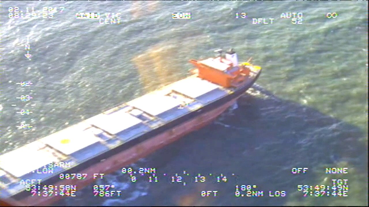 Frachter 'Glory Amsterdam' wieder frei