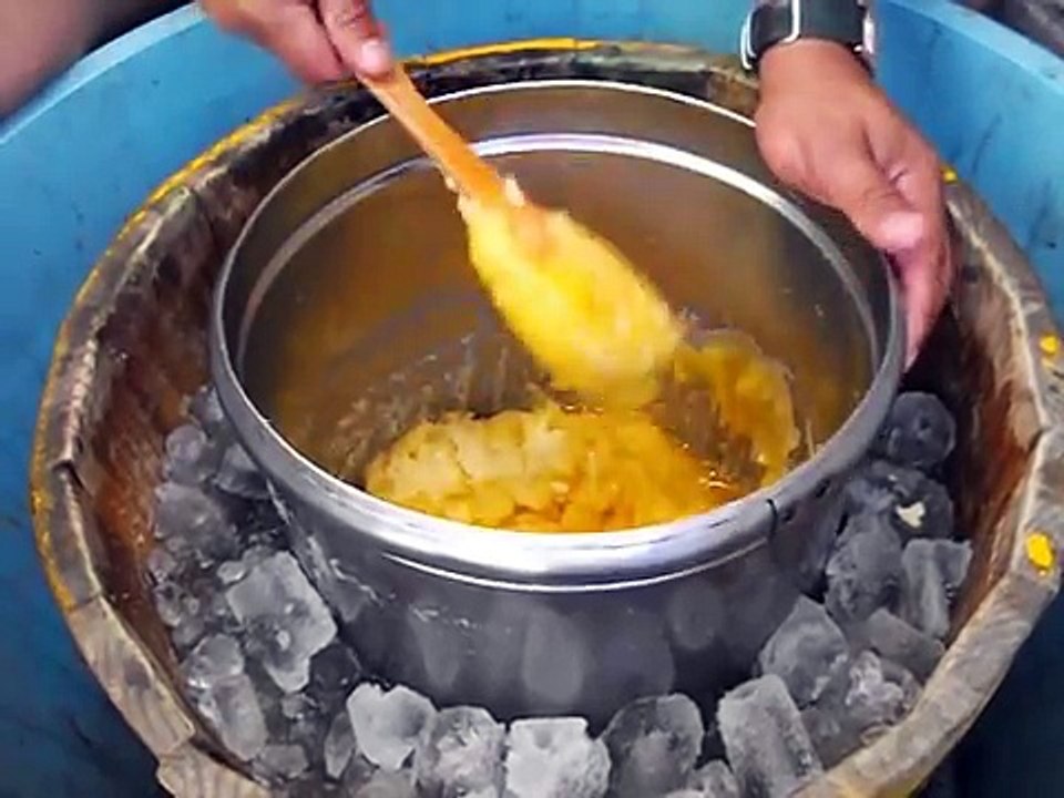 como hacer nieve de piña.