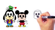 How to Draw Goofy Easy step by step from Disney Cuties