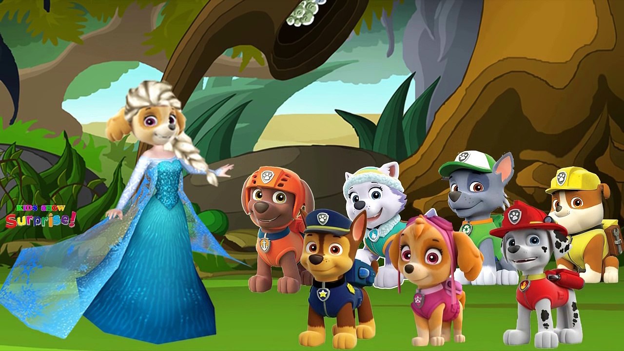 Paw Patrol Chase Ryder Marshall Rubble Skye Love Story Zombie Apocalypse | Finger Family Nursery