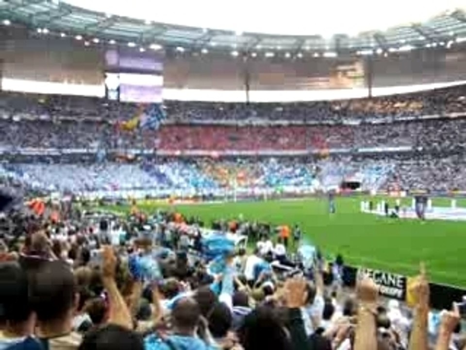 entrée des joueurs OM - Sochaux, finale CDF 06 - 07