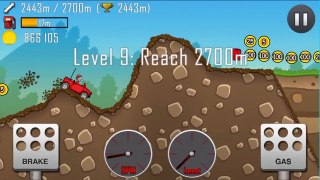 Hill Climb Racing Game Boot Camp Stage with Race Car & Jeep