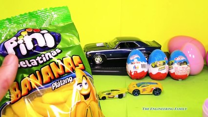 HOT WHEELS 15 Kinder Hot Wheels Surprise Eggs a YouTube Surprise Egg Video