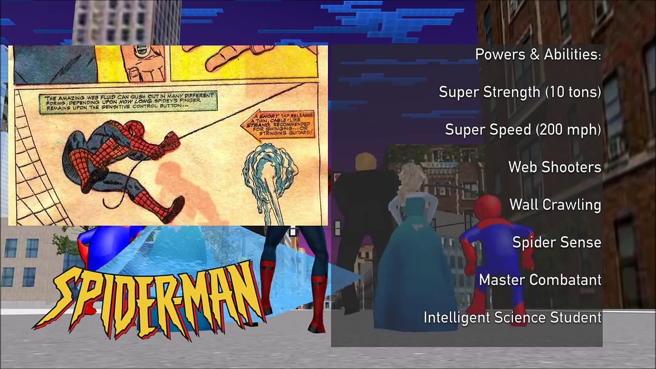 ELSA vs SPIDERMAN (Frozen vs Marvel) Cartoon Fight Club Episode 128