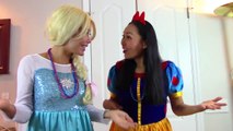 Princess Pool party w/ Princess spiderman, snow white, baby snow white, & frozen Elsa