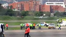 Avião faz pouso de emergência em Medellín