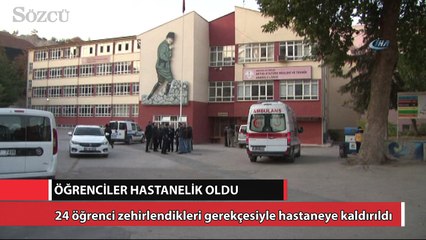 Ankara’da 24 öğrenci hastanelik oldu