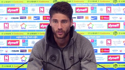 Paul Lasne avant MHSC vs Amiens SC