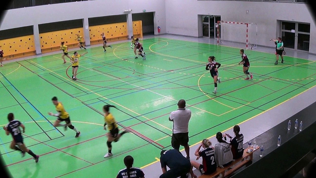 CAGNES - SANARY : 3 buts arriére droite - arriére gauche et pivot