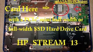 How To UPGRADE HP STREAM Hard Drive 11 13 14 11-d 11-p 11-r 13-C 14-Z X360 Pro G3 G2 Touch SSD RAM