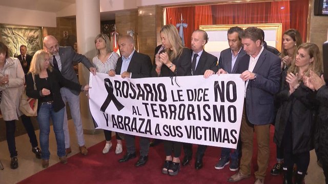 Homenajean en ciudad Rosario a argentinos muertos en atentado en Nueva York