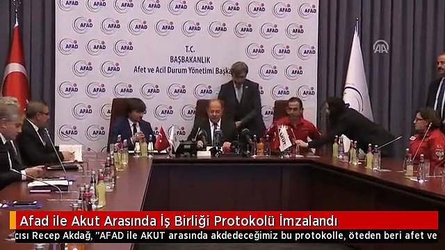 Afad ile Akut Arasında İş Birliği Protokolü İmzalandı