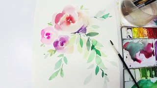 [LVL2] Watercolor Flowers Tutorial - Step by Step