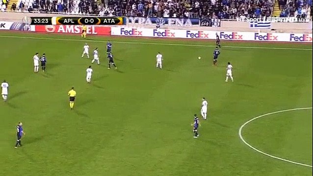 Apollon Limassol 0 - 1 Atalanta 02/11/2017 Josip Ilicic Super Penalty Goal 34' Europa League HD Full Screen .