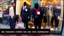 Des passants piégés par des faux mannequins (vidéo)