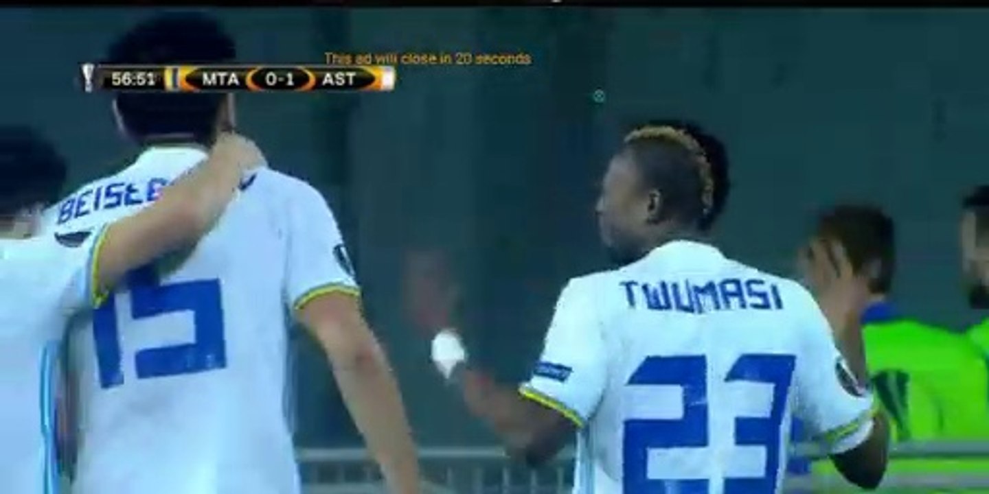 Patrick Twumasi  GOAL HD - Maccabi Tel Aviv 0-1 FC Astana 02.11.2017