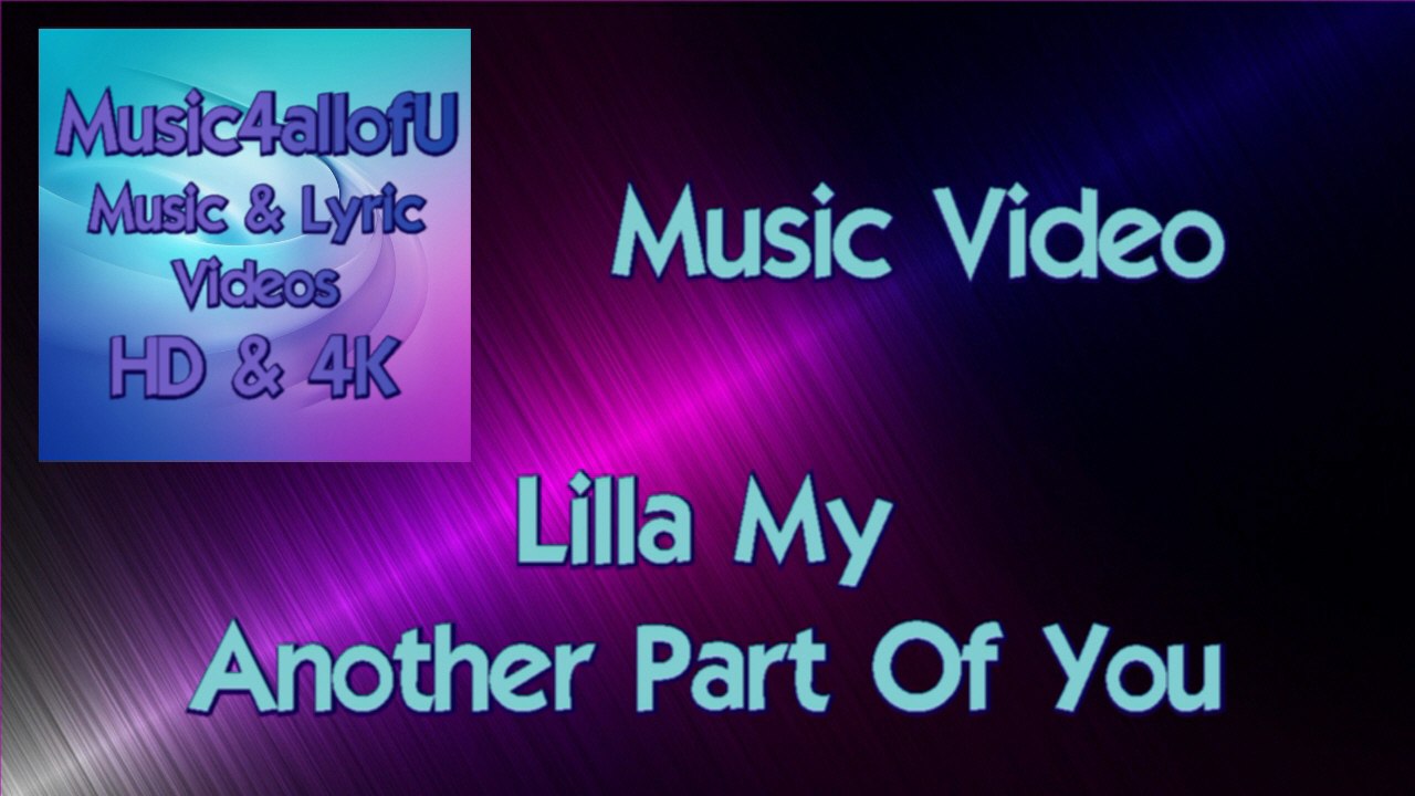 "Another Part Of You" is a high quality HD Music Video. The Tracks Music & Lyrics are composed by Aldenmark Niklasson, The lead vocalist is Lilla My whos inspiration comes from Singers, Songwriters, Music, Soul, & Spirt. Graphics are mixed by Tom Spencer