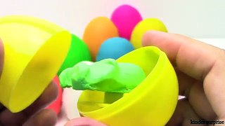 Learn Numbers 1-10 for Kids !! Many Play Doh Eggs Surprise DINOSAURS