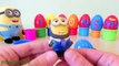 8 SURPRISE EGGS Minions new HD childrens toys kinder surprise eggs миньоны игрушки