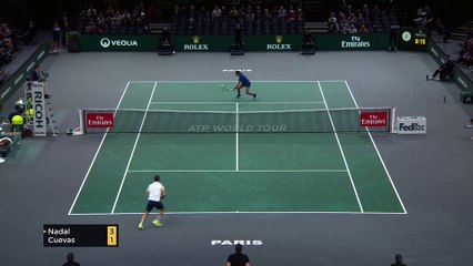 L'incroyable passing entre les jambes de Cuevas contre Nadal