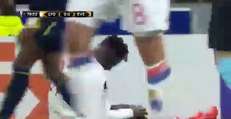 Lyon 2-0 Everton Morgan Schneiderlin  RED CARD - 02.11.2017