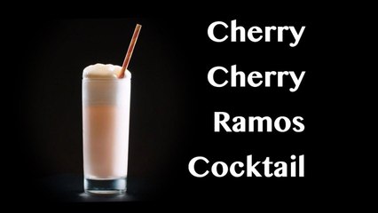 Cherry Cherry Ramos Cocktail - The Proper Pour with Charlotte Voisey - 