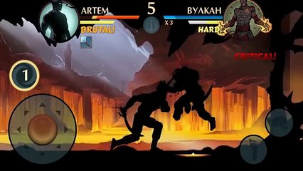 Shadow Fight 2 - Бой с Вулканом И Мегалитом