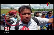 Iquitos: mujer cae a pozo durante protesta vecinal