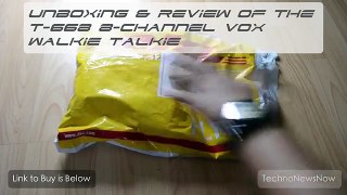 T-688 8-Channel LCD Screen VOX Walkie Talkie Unboxing & Review From GearBest.com