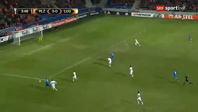 Plzen 1 - 0 Lugano 02/11/2017 Michael Krmencik Super Goal 04' Europa League HD Full Screen .