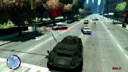 GTA 4-APC TANK VS THE COPS TBOGT
