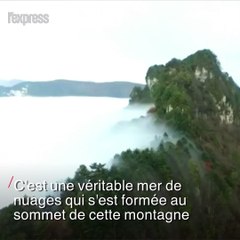 Chine: ces nuages forment une impressionnante cascade