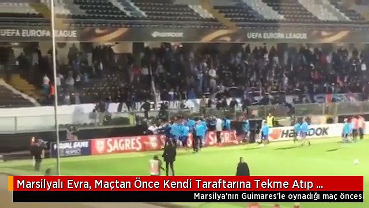 Marsilyalı Evra, Maçtan Önce Kendi Taraftarına Tekme Atıp Kırmızı Kart Gördü