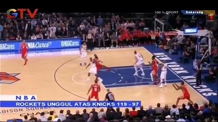 Rockets Unggul Atas Knicks 119-97 dalam Laga Lanjutan NBA 2017