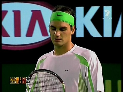 Federer vs Baghdatis Australian Open Final 2006 Channel 7 Set 4 Part 2