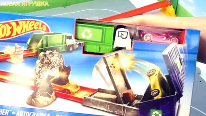 Треки Хот Вилс Двойной спуск и Автосвалка. Распоковка новых машинок.