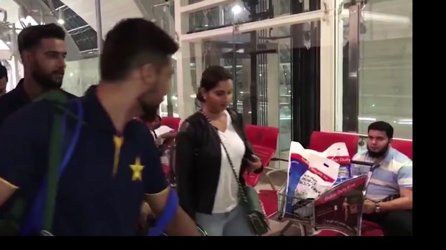 Sania Mirza at LAHORE Stadium Pakistan vs Sri lanka 3rd t20